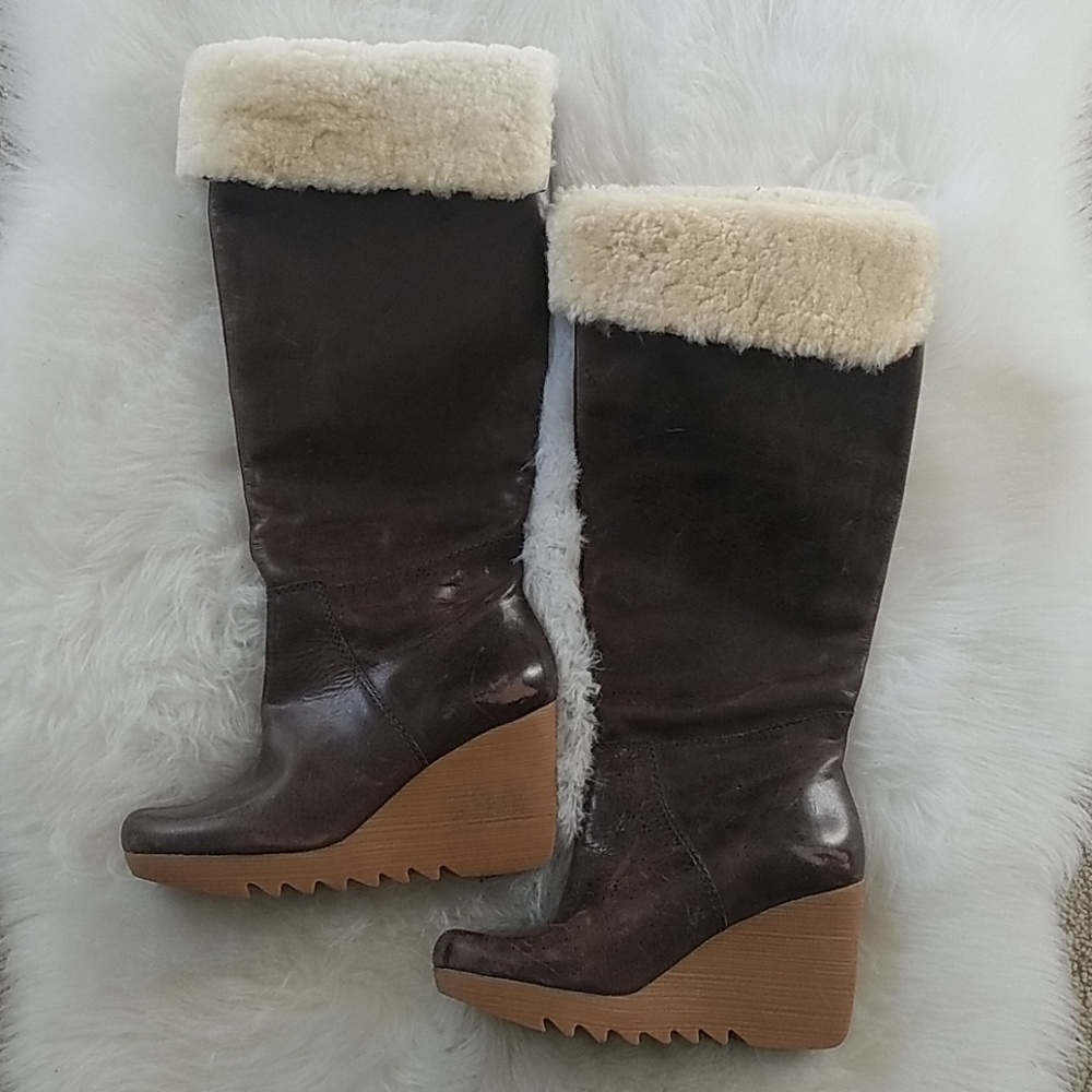 Michael Kors brown knee boot